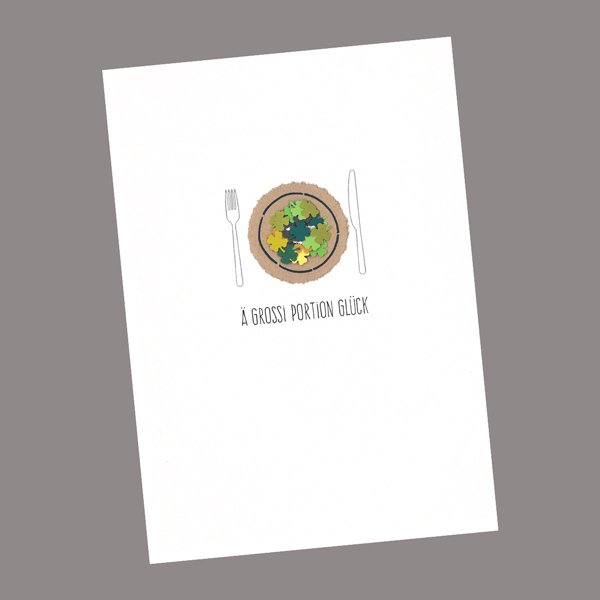 Karte - ä grossi Portion Glück