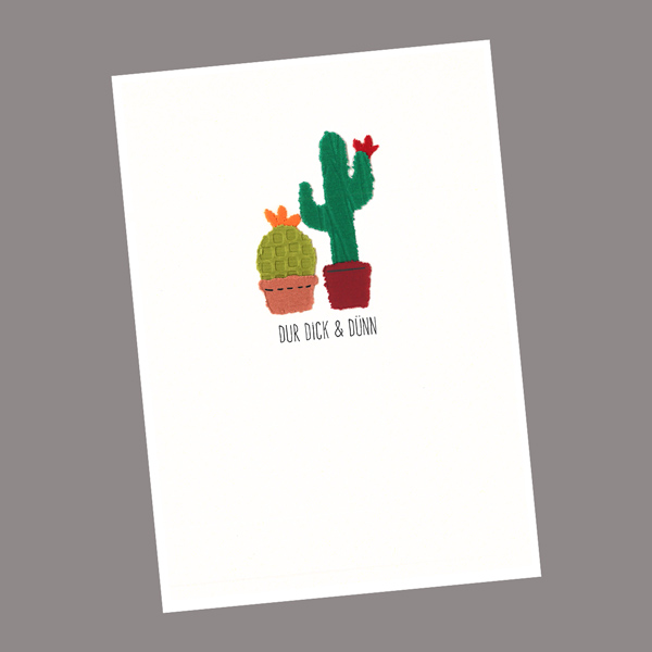 Karte - dur dick & dünn