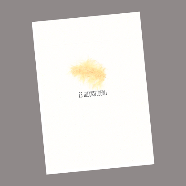 Karte - es Glücksfederli