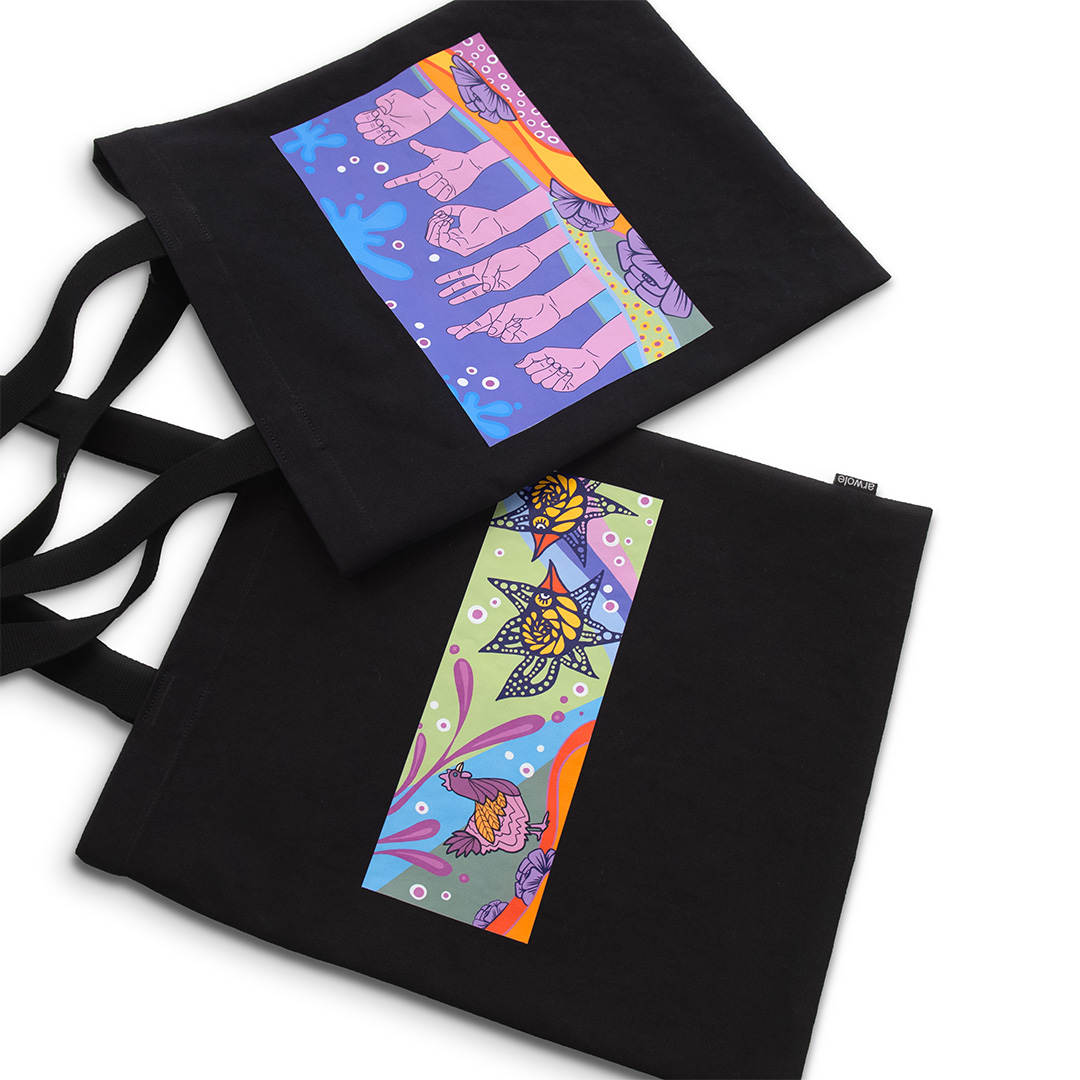 Stofftasche mit Aufdruck – Bild 3