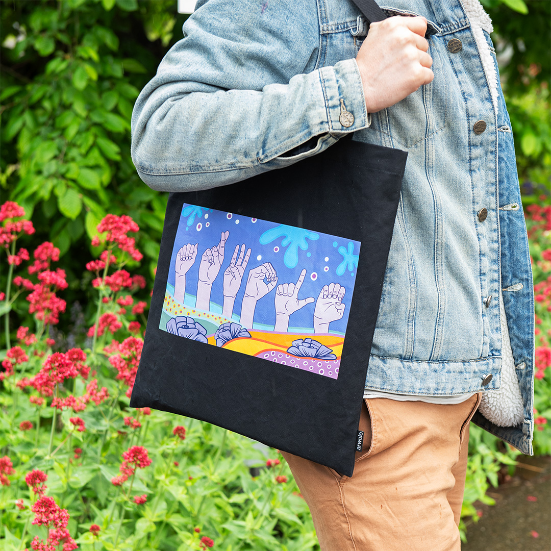 Stofftasche mit Aufdruck – Bild 6